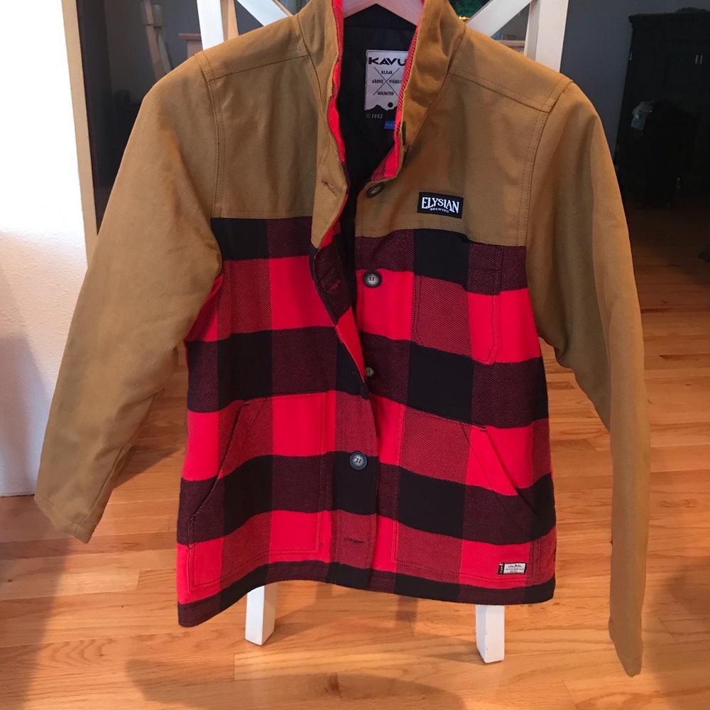 Kavu Cancas and flannel jacket
